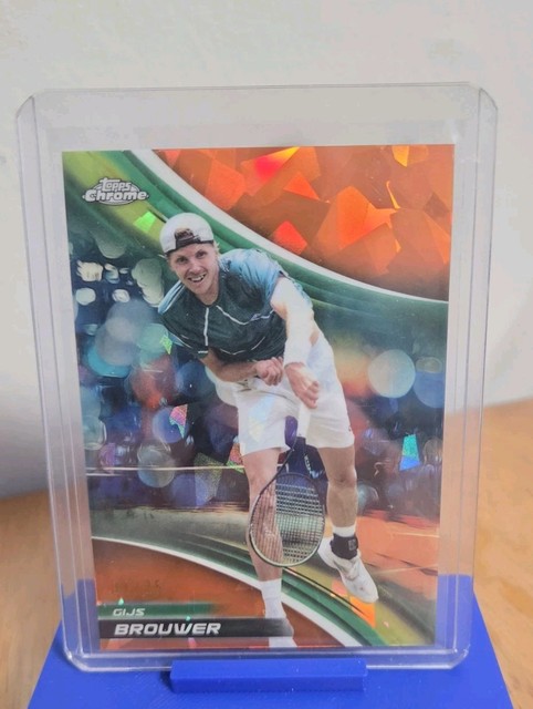 2025 Topps Chrome Sapphire Tennis Gijs Brouwer Orange /25