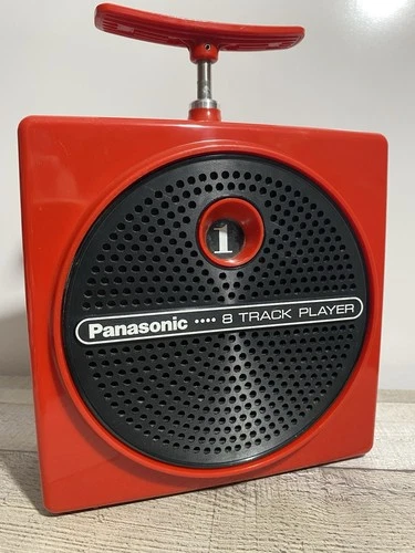 Serviced RED Panasonic 8 Track Player RQ-830S TNT Portable (See Video In Use)