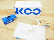 New! Koo Alibi Cycling Sunglasses Matte White Fuschia Photochromic Mirror
