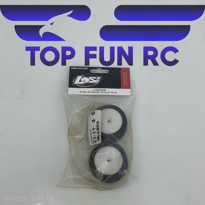 LOSI LOS41018 BK BAR RR MOUNTED WHITE (2) FOR LOSI MINI-B RC VEHICLE