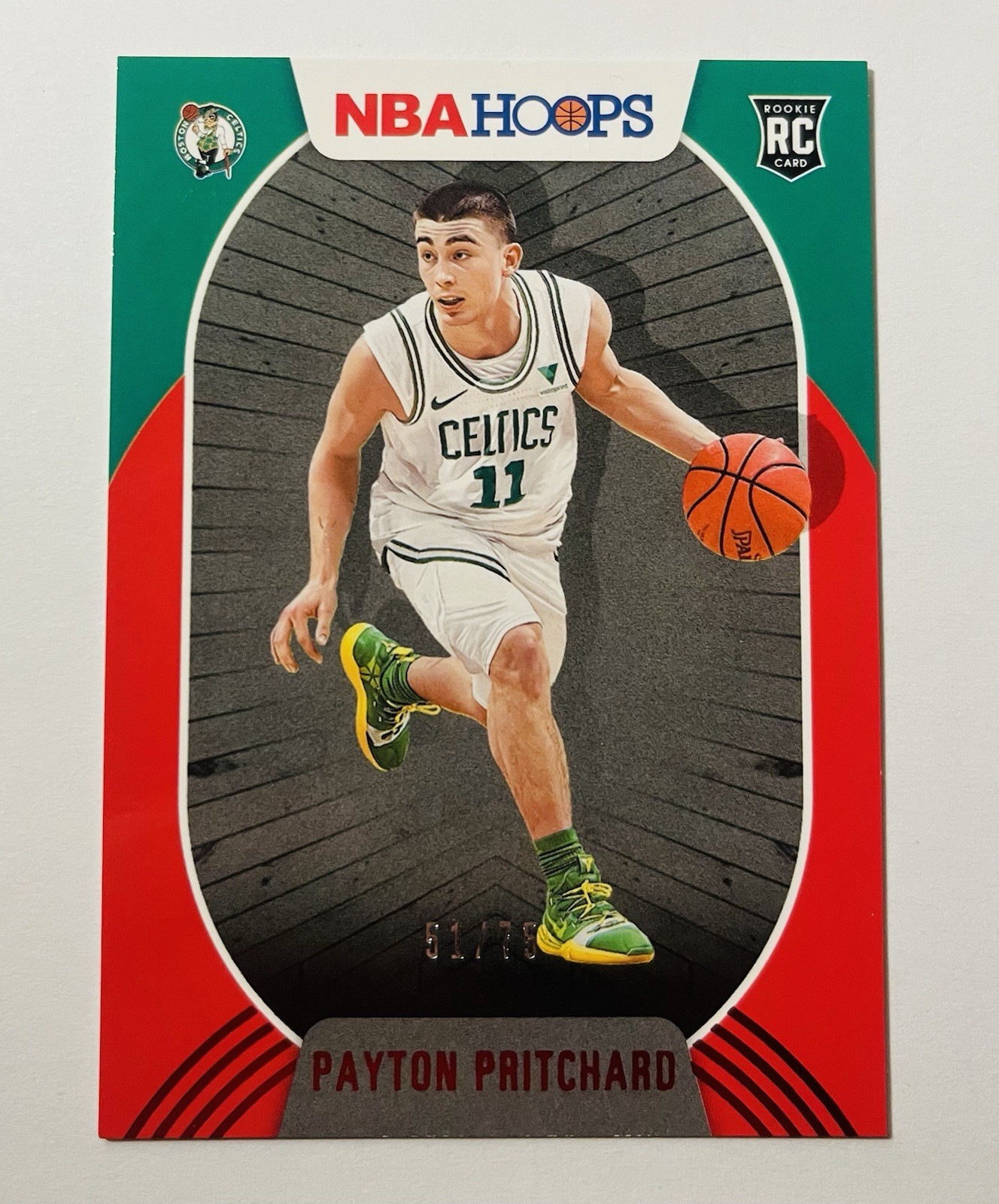 2020-21 Panini NBA HOOPS Payton Pritchard #204 Red /75 (RC)