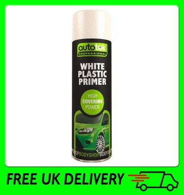 AutoTek Weiß Kunststoff Grundierung Sprühlack (ATOOPPW500) 500ml