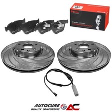 PER BMW SERIE 3 E90 DISCHI FRENO ANTERIORI SCANALATI E PASTIGLIE FRENO BREMBO NUOVI