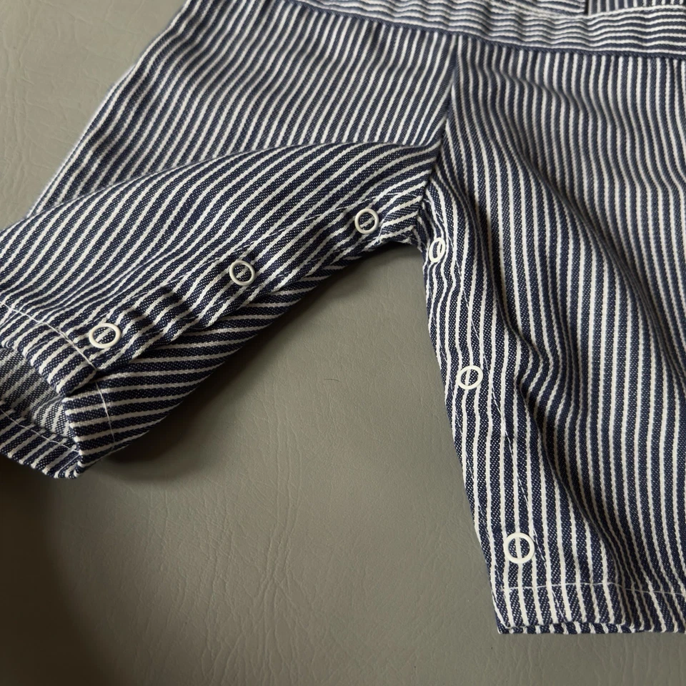 Mono tren babero bebé Sears Perma Prest vintage principios de los 70 talla pequeña 15-20 libras Foto 4 de 4