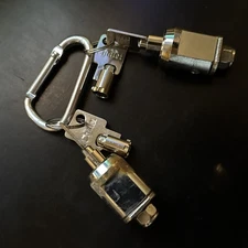 Lot of 2 Cylinder Tube Locks✓Public Storage Unit✓2 Keys Per Lock✓Different Keys