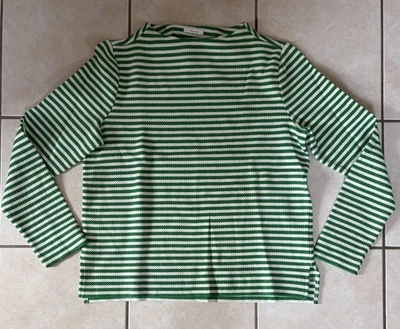 Pullover  von OPUS, Gr. 42 - Grün/Weiß-gestreift - Sehr guter Zustand!! - Bild 1 von 4