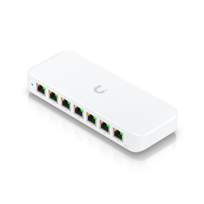 Ubiquiti USW-Ultra 8-Port Compact PoE+ Switch - 7x PoE+, 1x PoE++ Eingang, Wand