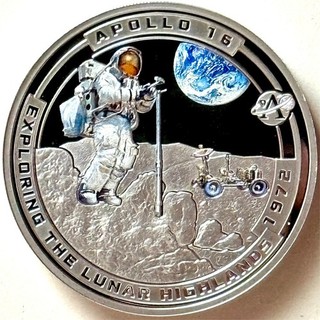 SOLOMON ISLANDS HALF DOLLAR 2020 PROOF (Series: Apollo Missions APOLLO 16.)