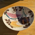 Vintage MCM Red Wing Pottery 9" Oval Vegetable Serving Bowl Tampico #129 Marked