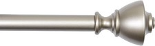 Amazon Basics Extendable Window Curtain Pole with Urn Finials - 19mm Diameter, 9