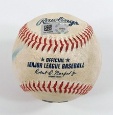 Padres @ Nationals 5-24-23 GU Baseball Meneses (Singles)/Candelario/Weathers COA