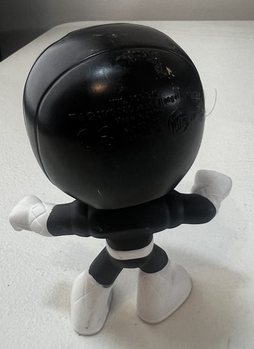 2018 Black Power Rangers Figure 4" Burger King Kids Meal 25th Anniversary - Picture 2 of 3