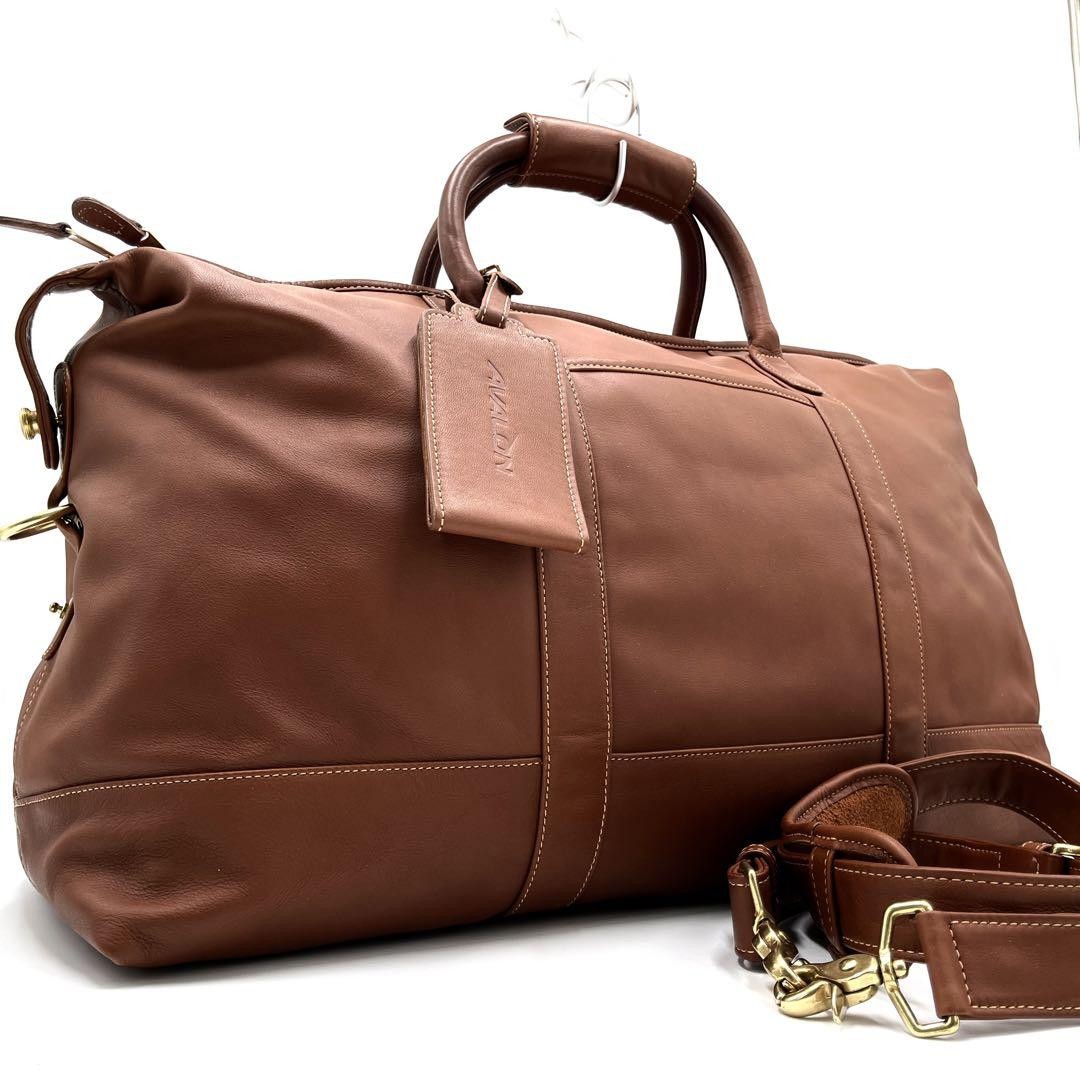 Coach Avalon 2-Way Boston Bag in Brown Leather Collaboration