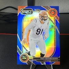 TREY HENDRICKSON 2024 SELECT CLUB LEVEL BLUE PRIZM BENGALS /99 