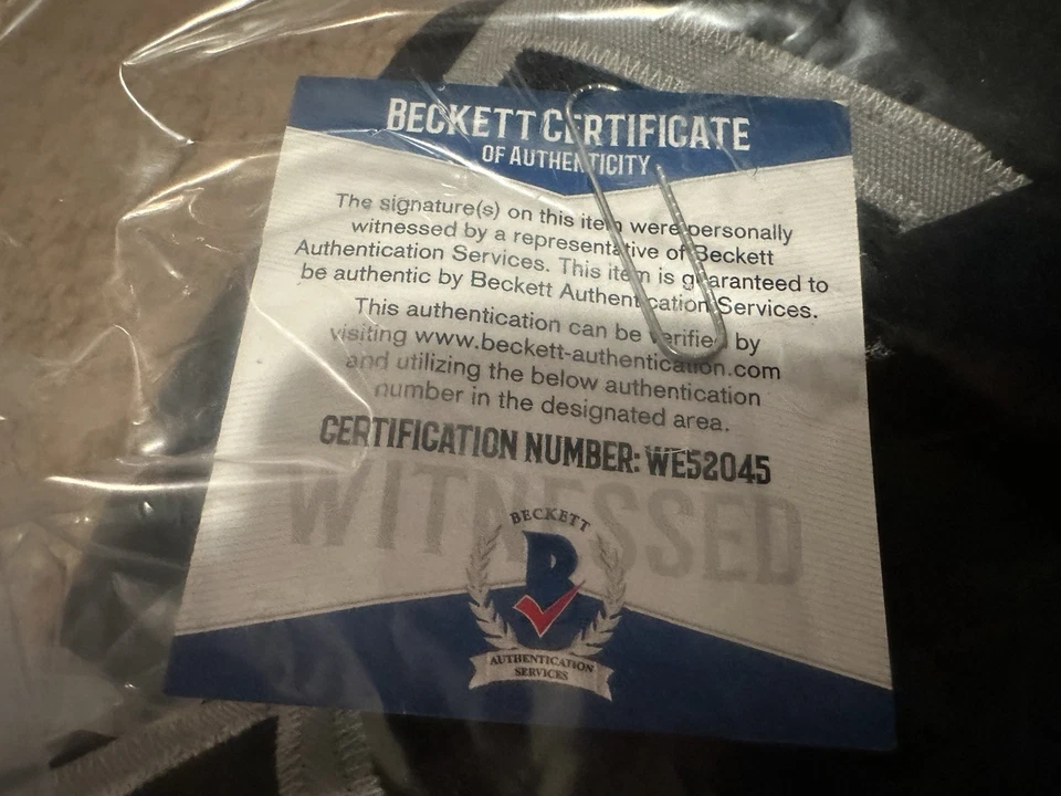 Camiseta personalizada firmada por Fred Biletnikoff Beckett certificado de autenticidad Raiders Foto 4 de 4