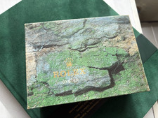 Vintage Rolex Watch Box & 2001 papers/booklets For Slate Serti Submariner 16613