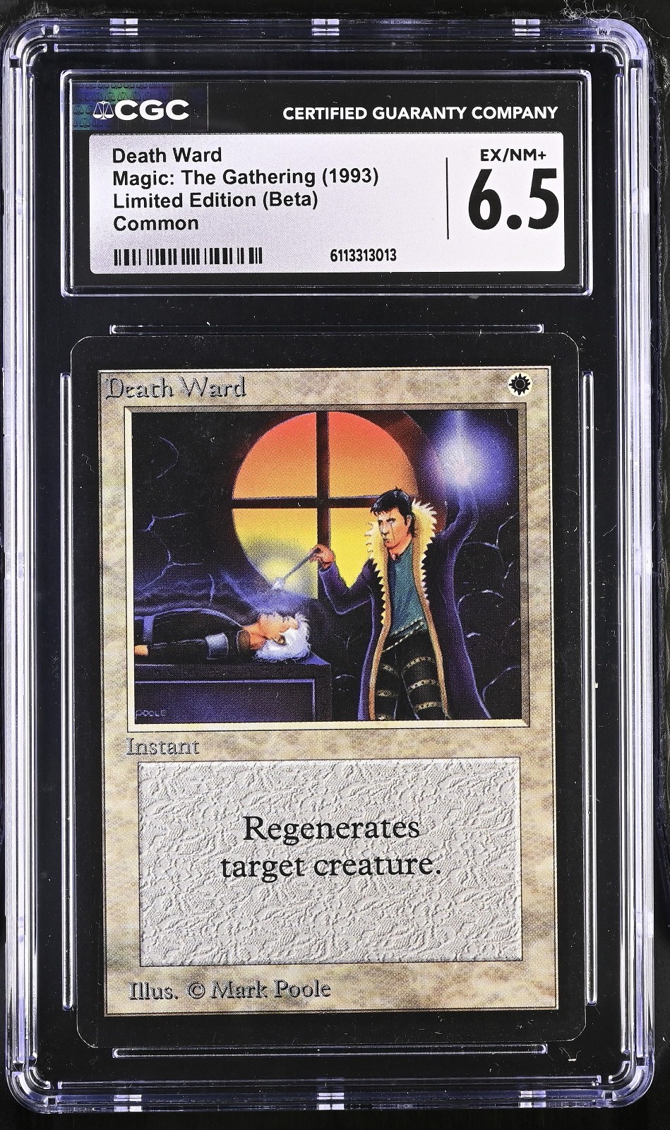 MTG Death Ward 1993 Limited Edition - Beta Edition Regular - CGC 6.5