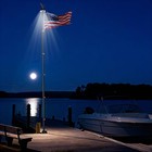 AplusChoice EZ GO 20ft Telescopic Flag Pole Kit Solar Light Eagle Topper Black — photo 2