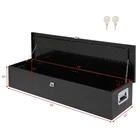 50" Aluminum Tool Box Tote Storage for Truck Pickup Bed TrailersTongue BLACK