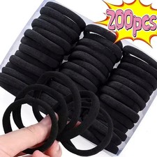 200 Pcs Elastic Hair Bands Women Girls Basic Ponytail Headband Hair Ties