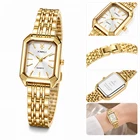 Ladies Leather Quartz Watch Fashion Luxury Back Light Wristwatch