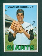 1967 Topps Baseball Card - #500 Juan Marichal High Number, EXMT+