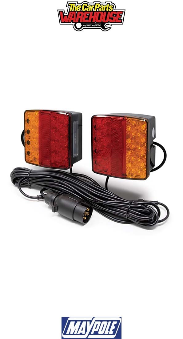 Maypole 44964 12V Magnetic LED Lighting Pod With 10m Trailer Cable