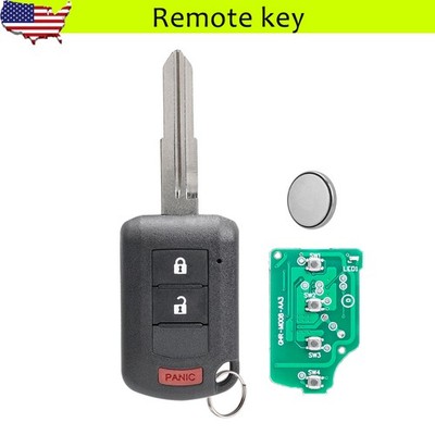 For 2015-2024 MITSUBISHI MIRAGE KEYLESS REMOTE KEY FOB OUCJ166N 315MHz 3 BUTTON