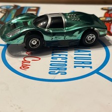 Vintage Tyco Slot Car Long Nose Porsche 908 In Chrome green   HTF    Runs