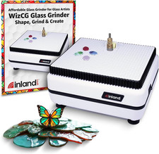 Inland Craft Wizcg Glass Grinder   Precision Glass Grinder Machine for Shaping,