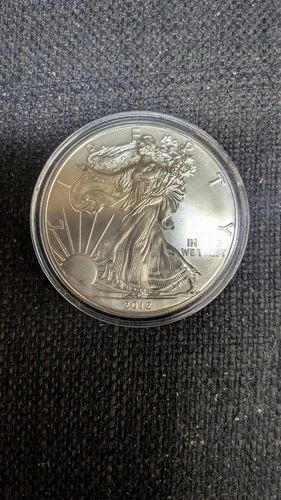 2012 AMERICAN SILVER EAGLE DOLLAR COIN 1 OZ. 999 PURE FINE SILVER