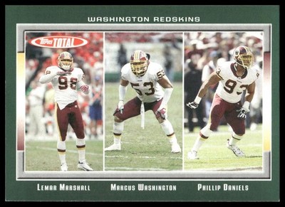 2006 Topps Total #72 Lemar Marshall / Marcus Washington / Daniels Redskins