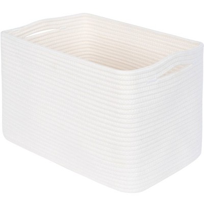 Storage Basket for Shelves, Decorative Baskets for Organizing, Book Basket, S...