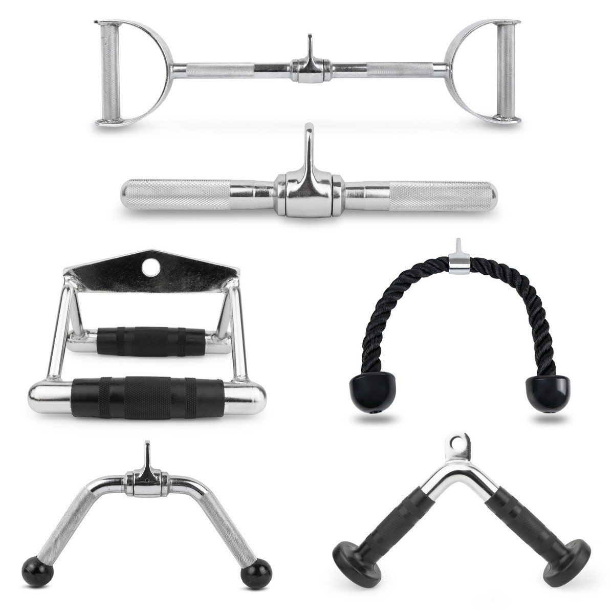 Zubehör Griffe Kabelturm V Griff Trizepsstange Parallelgriff Trizepsseil Latzug