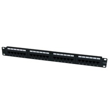 STARTECH C6PANEL24 24 PORT 1U RACKMOUNT CAT 6 110 PATCH PANEL NEW