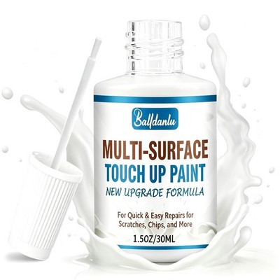 White Touch Up Paint, Furniture Cabinets Wall PaintPen, Multi-Surface Touch U...