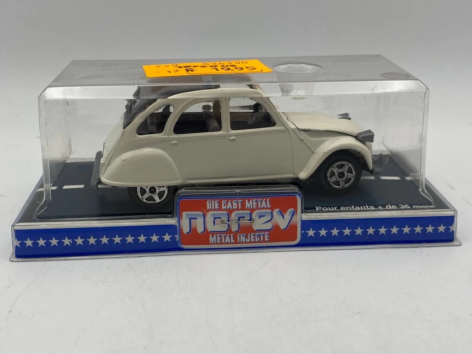 NOREV Citroen 2CV colore bianco 1:43 auto Diecast - Immagine 2 di 4