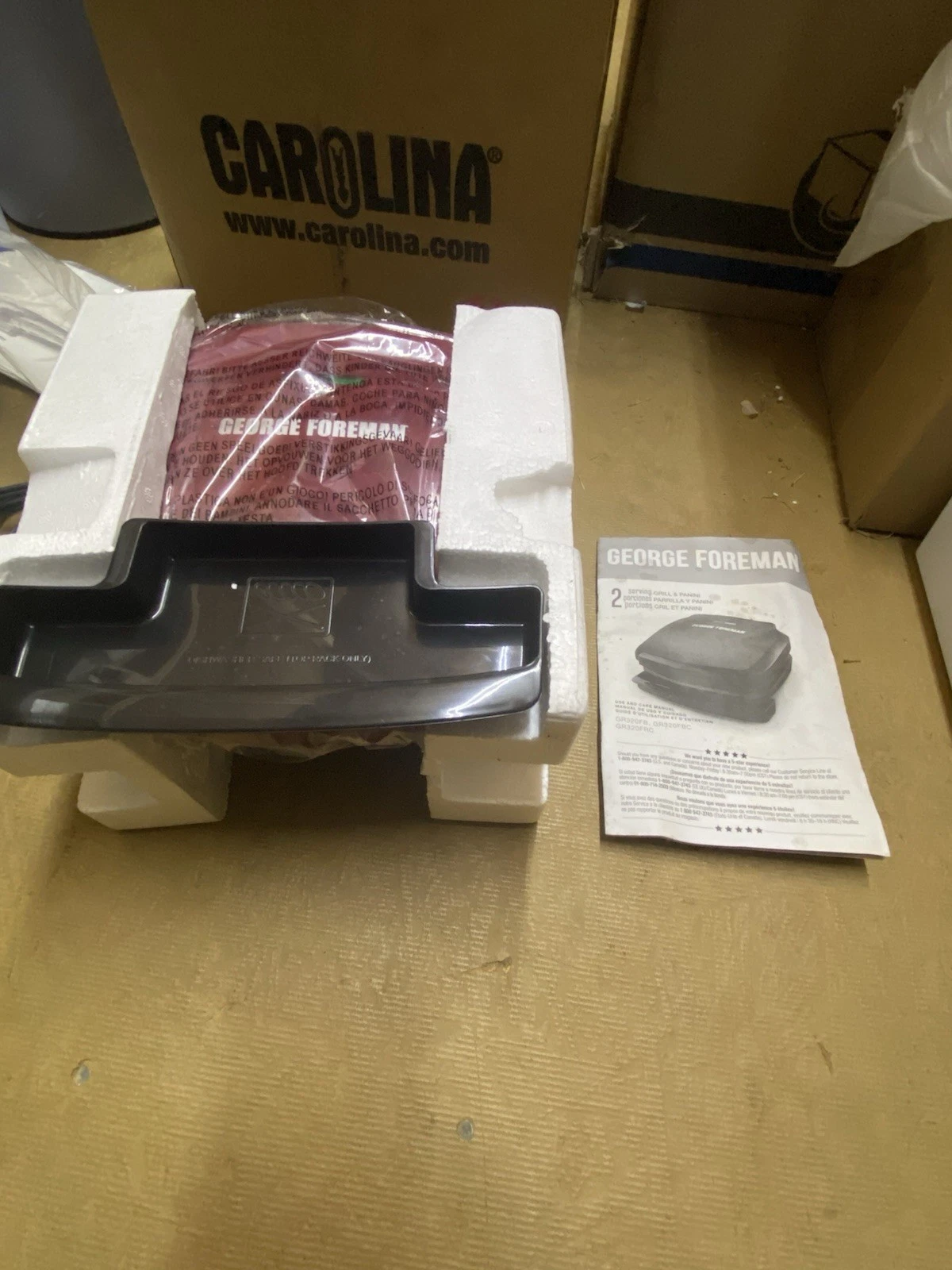 George Foreman Non-Stick copper infused 2-Serving Grill Panini Press. READ DESC
Opens in a new windo