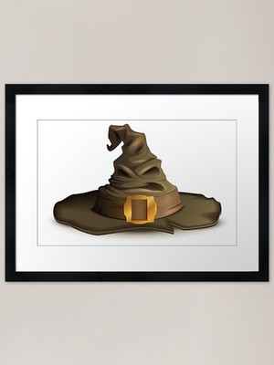 Zauberer Hut Gerahmter Kunstdruck Gerahmtes Wandbild Poster Leinwanddruck Bild