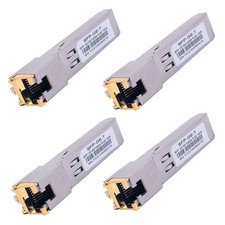 4PCS 1000BASE-T Gigabit SFP to RJ45 Copper Ethernet Modular Transceiver for C...