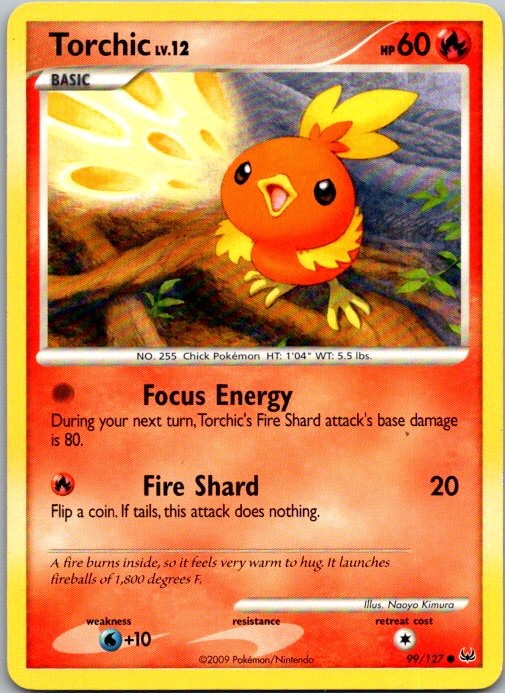 Torchic Platinum 99/127 NM