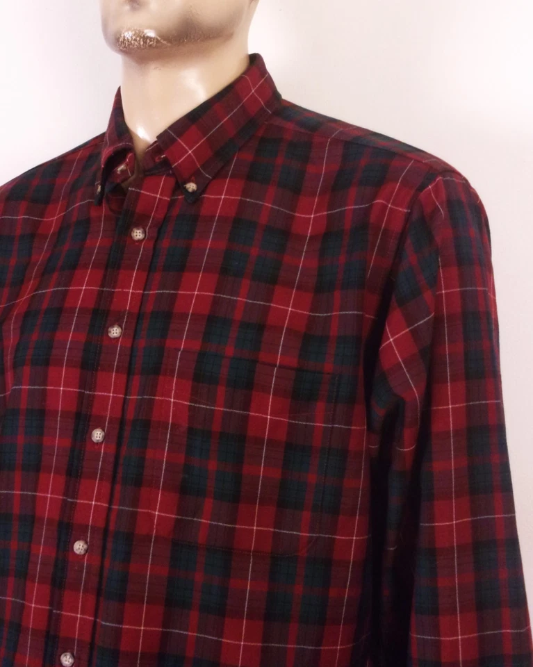 vintage EUC Sir Pendleton Tartan Dress Shirt 100% Wool USA made XL - Image 2 of 4