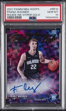 2021 PANINI NBA HOOPS RC INK HYPER GOLD #RIFW FRANZ WAGNER PSA 10