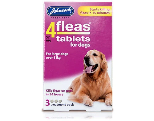Johnsons 4Fleas Tablets for Dogs and puppies, puppy flea tablets