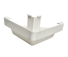 Amerimax Gutter Outside Miter K-Style Traditional Vinyl White 5-In.
