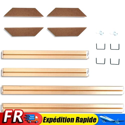 Cadre En Bois Pour Toile - Barres De Châssis XXL 20x50 Cm - Prêt à Monter Avec Cales - Artistique