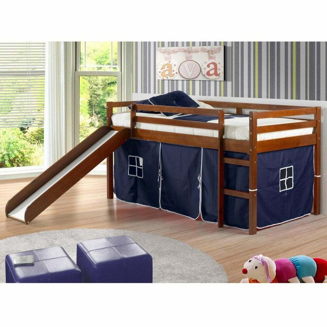 Fbg Henley Complete Kids Storage Bed W Bench Nightstands Blue Twin B71d33 For Sale Online Ebay