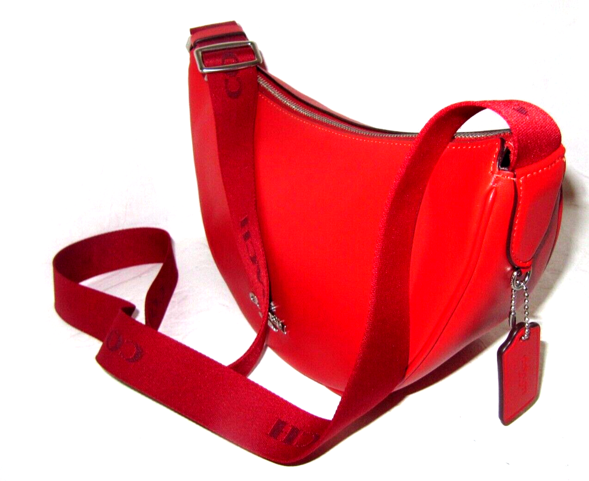 Coach CT644 Pace Shoulder/Crossbody Bag Miami Red Smooth Leather