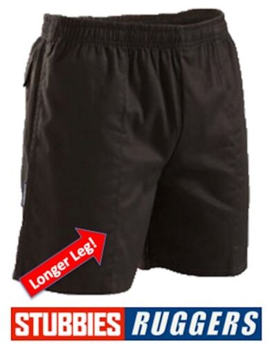 MENS - 6 PACK - GENUINE STUBBIES RUGGERS LONGER LEG DRILL WORK SHORTS - SE2140 - Picture 2 of 12