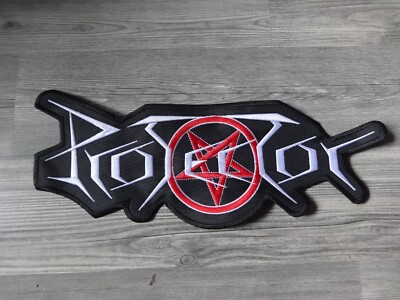 Official Protector Death Metal Patch Shape Backpatch Living Death Anvil Exodus *